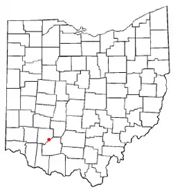 Location of New Vienna, Ohio