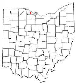 Location of Oak Harbor, Ohio