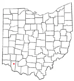 Location of Owensville, Ohio