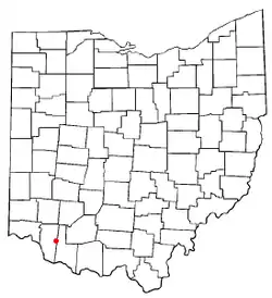 Location of Williamsburg, Ohio