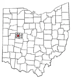 Location of Harrison Township in Ohio