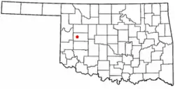 Location of Stafford, Oklahoma