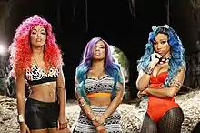 (left) Bahja "Beauty" Rodriguez, (middle) Breaunna "Babydoll/JusBre" Womack, (right) Zonnique "Star" Pullins