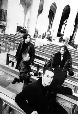 Bandmembers of Opera Multi Steel. From left to right: Franck Lopez, Eric Milhiet, Patrick L. Robin and Catherine Marie.