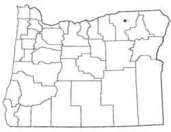 Location of Kirkpatrick, Oregon