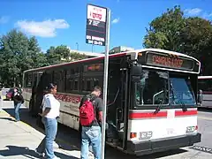 A CABS bus in a previous livery