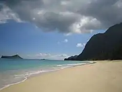 The beach at Waimānalo on windward Oʻahu