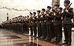 Military enlistment oath-taking ceremony