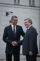 President Bronisław Komorowski with Barack Obama (Warsaw, 2011)