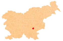 The location of the Municipality of Mirna Peč