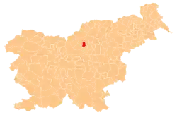 Location of the Municipality of Rečica ob Savinji in Slovenia