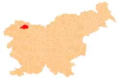 Location of the Municipality of Gorje in Slovenia