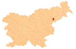 Location of the Municipality of Makole in Slovenia