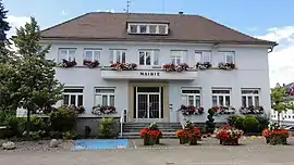 The town hall in Oberhausbergen