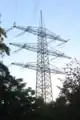 Upper part of Facility 4101, Tower 93. At the place where one can see the lattice structure in the shape of an inverted "v" in the body of the pylon, there was once the observation deck