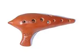 A transverse ocarina