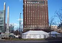 Occupy Buffalo protesters camp, Niagara Square, Buffalo New York