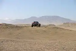 A 4x4 truck at the Ocotillo Wells State Vehicle Recreation Area