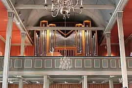 View of the back balcony and organ