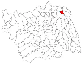 Location in Bacău County