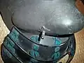 Odome, an attachment post for securing the chin strap of a kabuto (helmet).