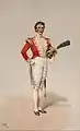 Officer from the Light Company, 40th Regiment of Foot, 1826