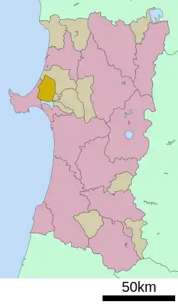 Location of Ōgata