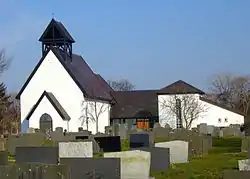 View of the local Ogna Church