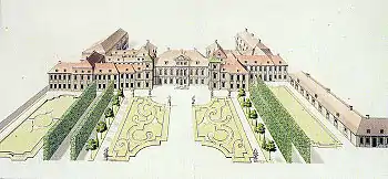 Parterres of the Saxon Garden in Warsaw, 1765