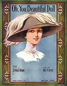 Sheet music cover for "Oh, You Beautiful Doll"