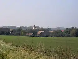 View towards the Church of Saint Wenceslaus