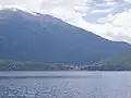 View of Trpejca from Lake Ohrid