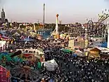 Oktoberfest rides and roller coasters