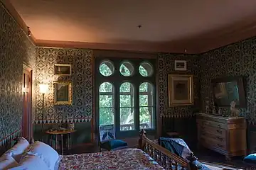 A second-floor bedroom