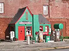 Old Conoco station, now a museum