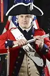 Uniform of a drummer in the 3rd Infantry Regiment Fife and Drum Corps