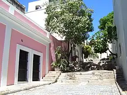 Traditional callejón in Old San Juan