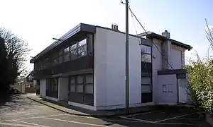 The old Shankill station house, hidden behind Shankill Business Centre.