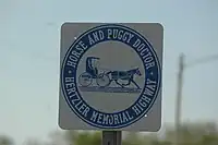 Sign north of city in 2007