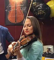 Olga Kholodnaya playing the Willemotte Stradivari.