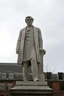 Oliver Heywood in Manchester's Albert Square