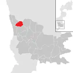 Location within Güssing district