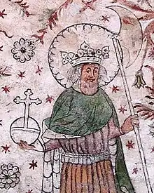 Image 18A medieval representation of Saint Olaf (from History of Yorkshire)