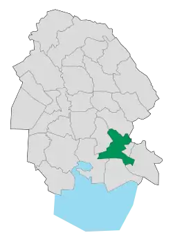 Location of Omidiyeh County in Khuzestan province