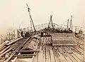 On the deck, 1857