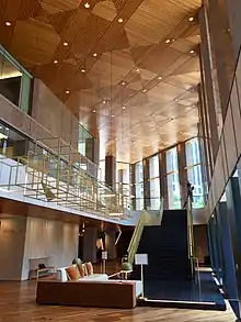 The lobby in 2018