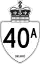 Highway 40A marker