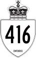 Highway 416 marker