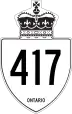 Highway 417 marker