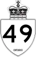 Highway 49 marker